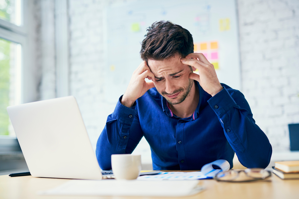 man receiving chargeback
