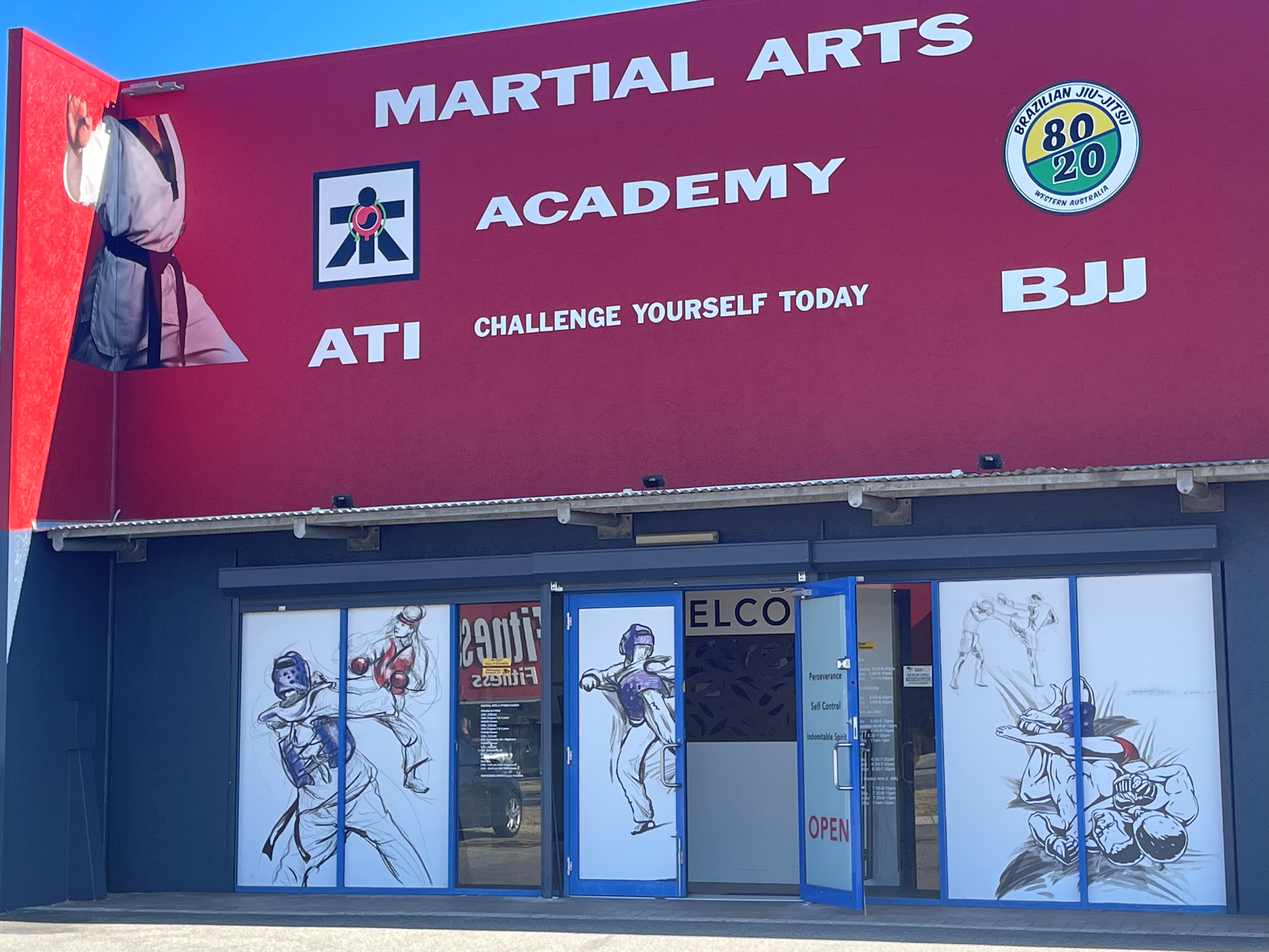 An image of the outside of ATI Martial Arts.